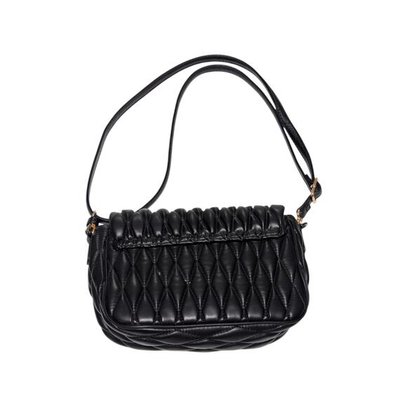 Badgley Mischka Quilted Vegan Leather Crossbody Purse Shoulder Bag Going Out - Picture 2 of 4